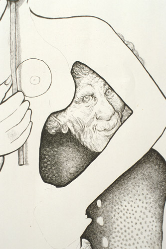 Meghan Caughey, Detail of Human Being, Female No.2