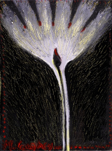 Meghan Caughey, White Lotus with Red